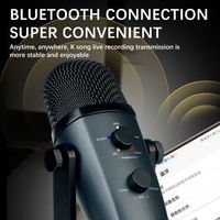 Microphone USB filaire pour la production musicale, équipement de studio pour PC, ordinateur portable, vlog, jeux en direct, enseignement
