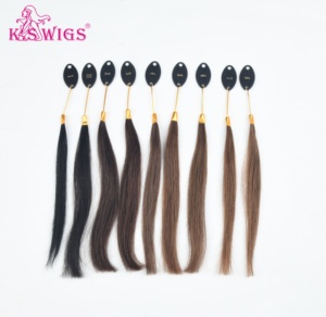 วิกผม K.S  ผมตรงแบบจีน  ผมแท้ชนิดเรมี่  ต่อผม  วงแหวนสี 85 สี  แบบเย็บสองชั้นด้วยเครื่องจักร  ไม่ผ่านการแปรรูปด้วยสารเคมี - Product Image 4