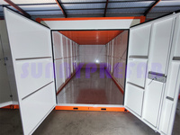 Matériau en acier préfabriqué assembler conteneur empilable mobile stockage self-stockage conteneur pliable unités de stockage portables