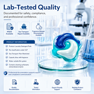 Laundry <b>Detergent</b> Pods Fast Dissolve No Measuring For Automatic Machine Washing Deep Clean Floral Scent - Product Image 3