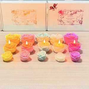 Hecho a mano romántico y lujoso Rose Flowercandles Asgifts Forladies adecuado para Bodas de San Valentín y bendiciones de cumpleaños - Product Image 6