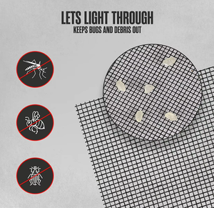 कस्टम डिय फायरप्रूफ मच्छर बग-प्रूफ अदृश्य ग्लास्फाइबर फाइबर फाइबर शीसे तार जाल खिड़की का दरवाजा कीट स्क्रीन फ्लाई नेट आधुनिक - Product Image 2