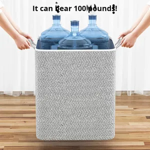 Tas Penyimpanan Selimut Lipat Bahan Kain Non-Woven Anti Lembab Anti Debu Kotak Penyimpanan Pakaian Rumah Tangga Tas Pengorganisir Pakaian - Product Image 4