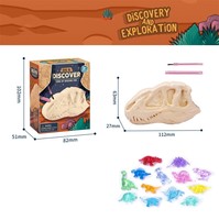 Kit de fouilles de pierres précieuses en gypse, jouets éducatifs STEM sur le thème de l'espace pour enfants, activités scientifiques, cadeau pour garçons et filles, en plastique