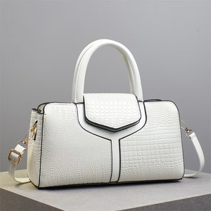 Bolso Tote con Patrón de Cocodrilo, Cuero Patentado, Gran Capacidad, Negro, Bolso de Mano para Mujer, Bolso de Hombro, Uso Diario, Primavera 2025 - Product Image 2