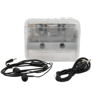 Radio FM Portatile con Lettore Cassette e Connessione BT, Walkman Retrò Nostalgico Trasparente, Convertitore Audio <span class=keywords><strong>MP3</strong></span> - Product Image 3