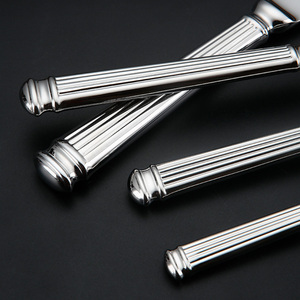 ชุดมีดโต๊ะสแตนเลสสำหรับงานหนักช้อนและส้อม SS18 10<span class=keywords><strong>โร</strong></span>งแรมมีดเค้กและช้อนบริการและส้อม - Product Image 5