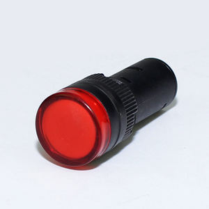 16mm ha condotto la lampada luminosa pilota di plastica rosso verde giallo blu colori bianchi con <span class=keywords><strong>2</strong></span> condensatore e terminale a vite - Product Image 1