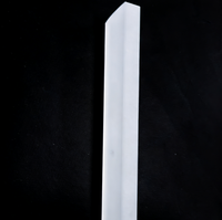 Plaque de verre de quartz clair de haute pureté pour perçage laser, plaque optique CNC carrée en silice, plaque de verre de quartz fondue
