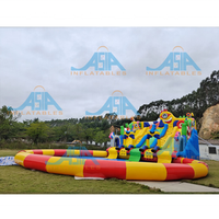 Design de parc aquatique en plein air en asie, terrain de jeu gonflable, jeux de parc aquatique gonflable