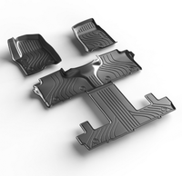 Tapis de sol 3D sur mesure toutes saisons pour Cadillac Escalade 7 places SUV 2025 – Ensemble complet durable et imperméable