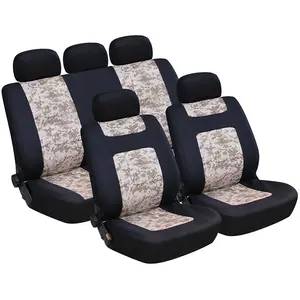 أغطية المقعد الأمامي مع غطاء المقعد الخلفي المطابق بألوان مختلفة