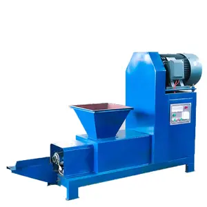Máquina de fabricación de briquetas de prensa de tornillo de carbón de aserrín de biomasa para hacer 60mm 70mm 80mm 90mm de diámetro de briquetas