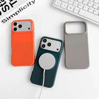 Coque de téléphone magnétique à pois animaux pour iPhone 17 16 15 14 13 Pro Max Plus, protection souple antidérapante avec boutons