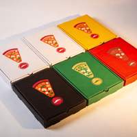 Großhandel Anpassbare Mini Schwarze Pizzabox-Verpackung Recycelbare Kraftpapier Selbstaufrichtende Boxen mit Eigenem Logo Kartonbox