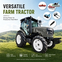 Tractor de ruedas LAWNIO en stock con operación de cambio de vía de rueda ajustable opcional para implementos agrícolas