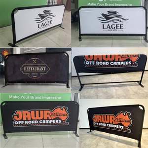 سياج عرض فني مخصص كبير الحجم للإعلان 1 م × 2 م لافتة حاجز مقهى لنشر إعلانات الغراس - Product Image 5