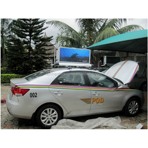 Mới Nhất Ngoài Trời Taxi Roof Video <span class=keywords><strong>LED</strong></span> Hiển Thị/Đầy Đủ Màu Xe Top Đăng/3 Gam WIFI Taxi Quảng Cáo Hộp Đèn - Product Image 6