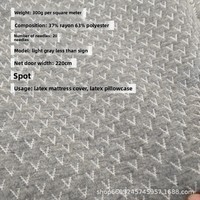 Diverses options en stock Tissus de matelas en brocart tricoté en polyester absorbant la transpiration et à grammage élevé Couche d'air