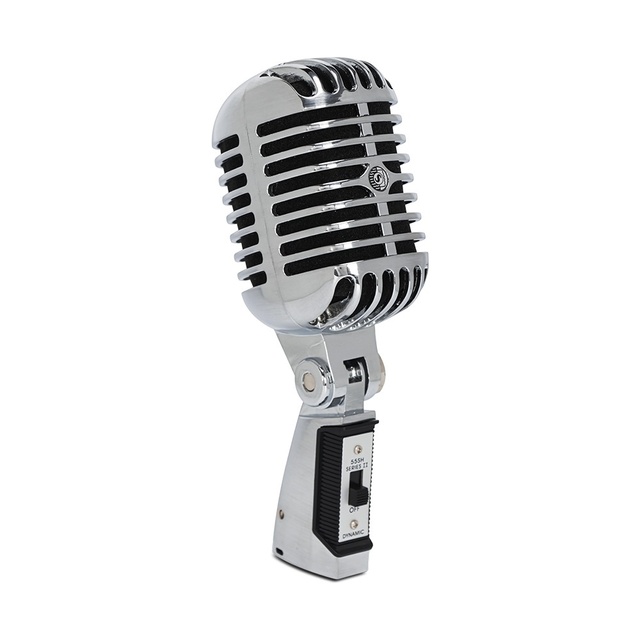 LEUS 55SH Retro Wired Cardioid Handheld & Standing Professional Karaoke Microphone for KTV Stage
