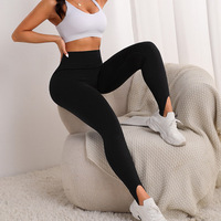 Legging Yoga Wanita Ukuran Besar Pinggang Tinggi, Bahan Spandex/Nylon Cepat Kering, Seamless, Pinggang Elastis, Mengangkat Bokong, untuk Olahraga