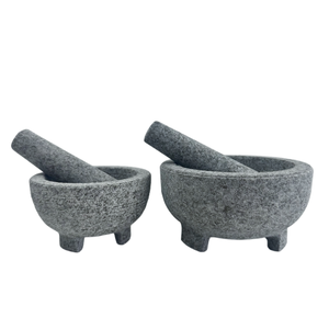 <span class=keywords><strong>Mortero</strong></span> y pilón <span class=keywords><strong>de</strong></span> granito <span class=keywords><strong>de</strong></span> piedra sólida sin pulir para especias, hierbas, pestos y guacamole - Product Image 4
