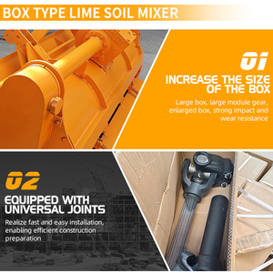 Livraison gratuite Highway Mixer Mélangeur de sol de chaux traînée Mélangeur de sol de chaux en boîte utilisé <span class=keywords><strong>pour</strong></span> la construction de routes - Product Image 6
