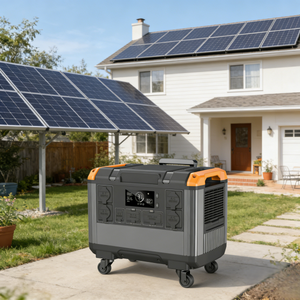 Portable 3KW Pure Sine Wave Solar Energy <b>Generator</b> AC Supply Outdoor <b>Camping</b>/Hiking Car Battery EU T30 3000W Outp - Product Image 1