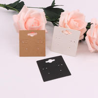 Cartes de présentation de bijoux personnalisées avec logo, pour boucles d'oreilles et colliers, cartes en papier pour boucles d'oreilles, vente chaude