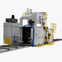 Máquina de Granallado con Rodillos Transportadores para Estructuras de Acero