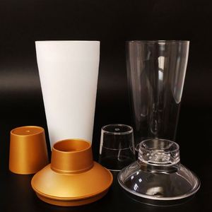 แก้วเชคพลาสติกใสทรงโมเดิร์นมินิมอล แก้วผสมชาไข่มุกอะคริลิค - Product Image 2