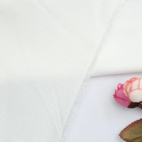 Nouvelle collection Automne-Hiver 2026 : Tissu Georgette uni de luxe, 51% Acétate, 49% Rayonne, Doux comme la Soie, Blanc, Écologique, Tissé pour Femmes, Filles et Garçons