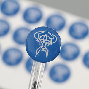 Autocollants promotionnels personnalisés en vinyle transparent avec logo imprimé, en forme de goutte de cristal, pour décoration de voiture, résistants à l'eau et aux UV - Product Image 2