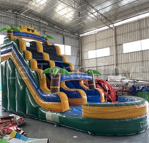 Trượt nước sân sau Inflatable thương mại 15ft <span class=keywords><strong>Dual</strong></span> <span class=keywords><strong>Lane</strong></span> trượt nước với hồ bơi lớn trượt nước Inflatable cho trẻ em - Product Image 6