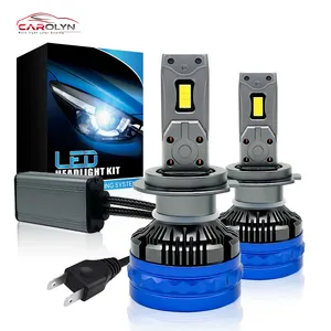 Carolyn Factory H4 H7 LED faro coche bombilla H11 H7 Led 9006 Canbus Auto accesorios 360 12V 3570 Chip 22000LM 200W 6000K