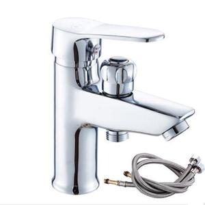 Robinet de lavabo double usage à poignée unique, à poser sur le comptoir, avec cartouche céramique et douchette extractible - Product Image 2