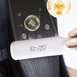 <span class=keywords><strong>ENZO</strong></span> Professioneller Dual-Voltage Hochwertiger 2-in-1 Salon LED-Display Glätteisen Heißkamm Lockenstab Heizender Haarglätter - Product Image 4