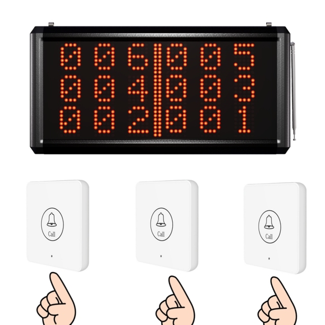 Wireless Call Bell Restaurant Waiter Button Restaurant Cafe Wireless Calling System Service Call Bell Waterproof Button