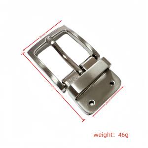 Elegante reversibile 28mm NB lega chiusura chiusura argento spazzolato per fibbia per donna alla moda e Versatile - Product Image 3