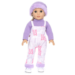 New <b>18</b> <b>inch</b> pretty girl <b>doll</b> <b>clothes</b> for winter, new plush small fragrant style <b>doll</b> <b>clothes</b> accessories wholesale - Product Image 4