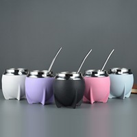 Nouveau produit : Gobelets à vin isothermes en acier inoxydable double paroi 280 ml, écologiques, avec logo personnalisé, pour le bureau