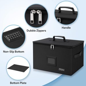High Quality 600d Oxford Collapsible Comic <b>Book</b> Storage <b>Box</b> With Zipper Lids Storage Boxes - Product Image 4