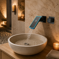 Robinet de lavabo cascade monocommande chaud/froid multifonctionnel pour salle de bain, idéal pour hôtels et appartements