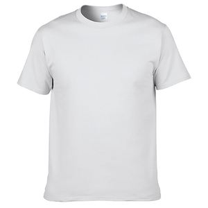 เสื้อยืดคอกลมแขนสั้นผู้ชาย AI-MICH สำหรับโปรโมชั่น พิมพ์โลโก้ตามสั่ง สีขาวล้วน ผ้าคอตตอนถัก 100% พิมพ์ลายสกรีน - Product Image 4