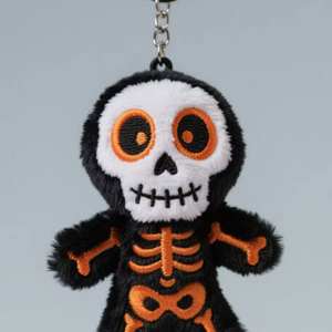 Fashionable Plush Black <strong>Cat</strong> <strong>Figurines</strong> with Girlish Hearts Squeaky Calls Hooks for Backpacks Keychains Pendants - Product Image 2
