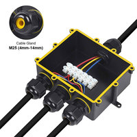 Boîte de jonction électrique extérieure souterraine à 4 voies M686-S, grande boîte de jonction électrique en plastique, étanche IP68