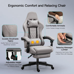 Silla <span class=keywords><strong>de</strong></span> juego <span class=keywords><strong>de</strong></span> espuma, silla <span class=keywords><strong>de</strong></span> <span class=keywords><strong>escritorio</strong></span> barata, silla ejecutiva para jugadores <span class=keywords><strong>de</strong></span> ordenador, silla <span class=keywords><strong>de</strong></span> juego <span class=keywords><strong>de</strong></span> estilo <span class=keywords><strong>de</strong></span> carreras suave con reposacabezas - Product Image 5