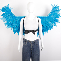 Nouvelles ailes en plumes rose vif de grande taille pour Halloween, cosplay, fête, costume, accessoire de photographie, ailes d'ange en plumes