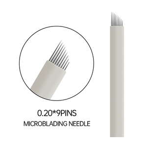 Aiguilles de microblading en acier inoxydable 0,20 mm 0,25 mm 7F 9F 11F 14F 18F 18U pour tatouage des sourcils et maquillage permanent (PMU) - Product Image 3
