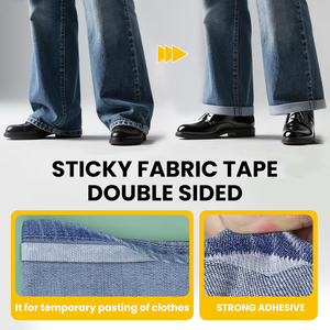 Cinta Adhesiva de Doble Cara para Dobladillos sin Costuras, Cinta de Malla Adhesiva Fuerte para <span class=keywords><strong>Tela</strong></span> y Cuero, Cinta Adhesiva para Pegar, Alteraciones y Dobladillos - Product Image 4